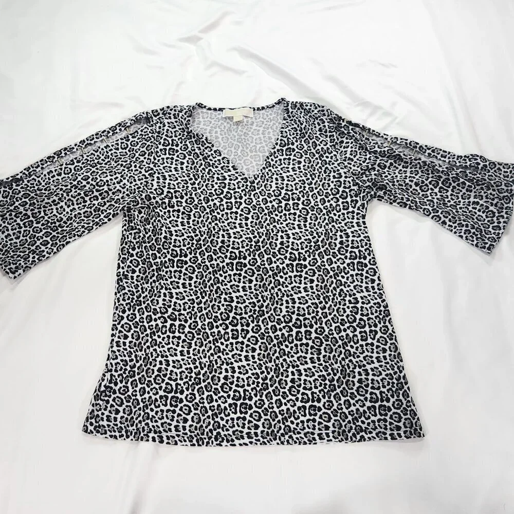 Michael Kors animal print blouse Medium Lot I